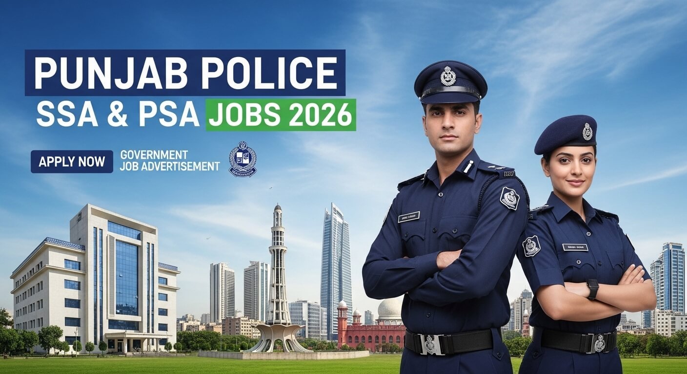 Latest Punjab Police Jobs 2026 in Lahore